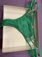 Bellissima per l'estate-Tanga verde in pizzo, tg.M!