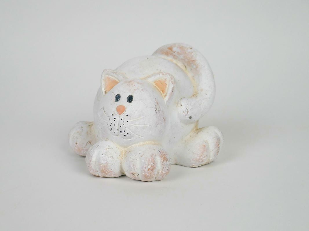Figuren: Katze aus Ton – Gebraucht aus Urtenen-Schönbühl von Restwert_Schoenbuehl