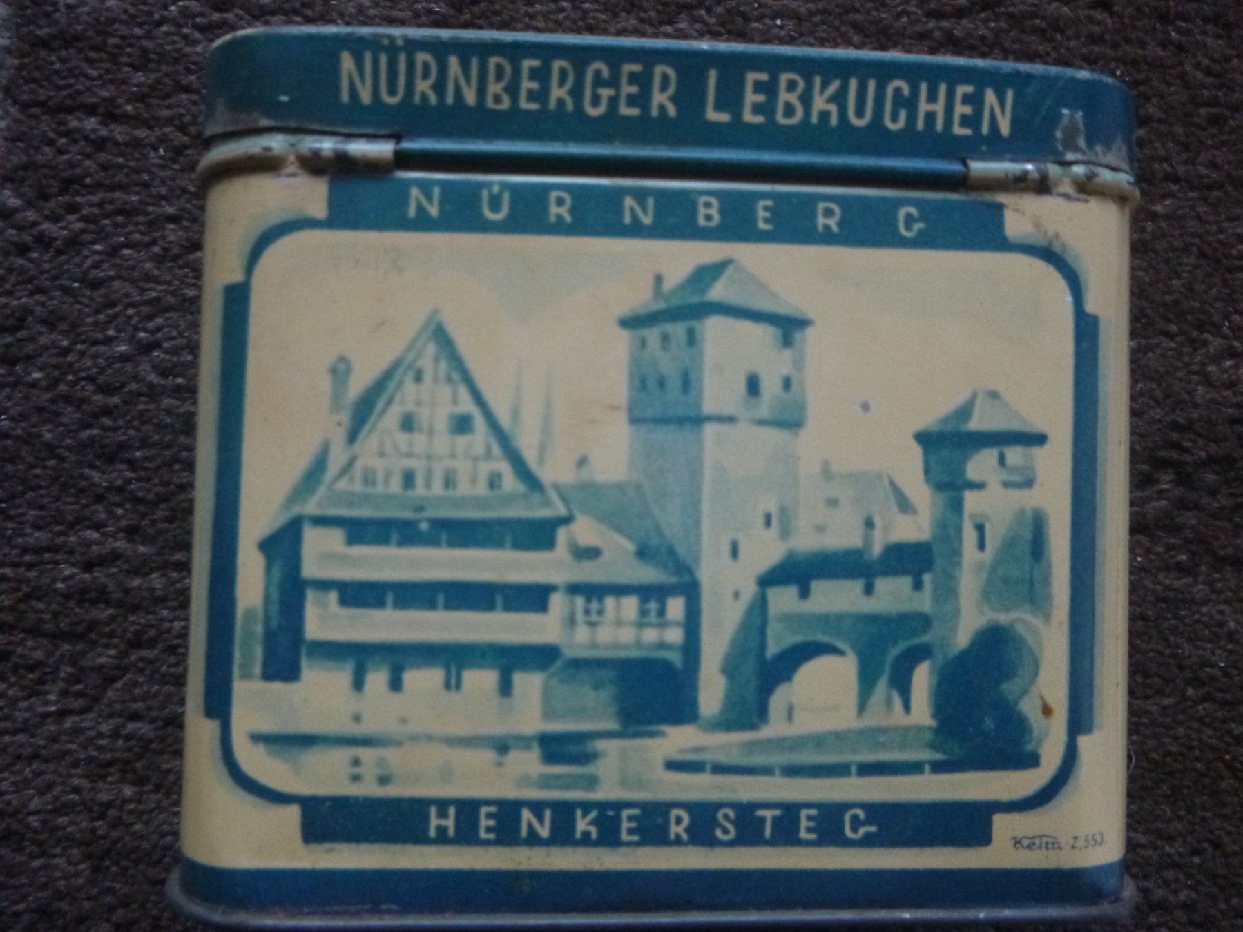 Contenitori & Simili: Antike Blechdose Nürnberger Lebkuchen – Usato da Diessenhofen venduto da farbschatten