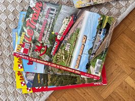 Lot de magazines sur le rail et les trains