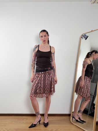 Silk Summer Skirt XS