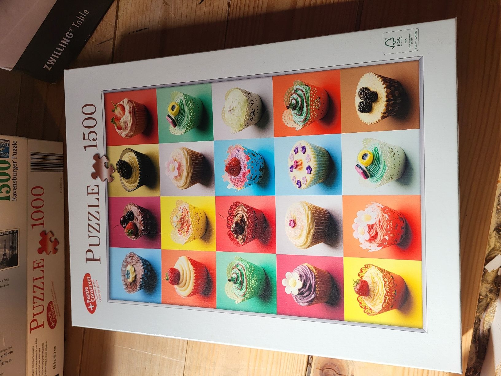 Puzzles: Puzzle 1500 Teile Cupcakes  – Gebraucht aus Heiden von Cherry16995