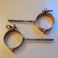Kupfer Rohrschellen mit Schraube 2 Stk