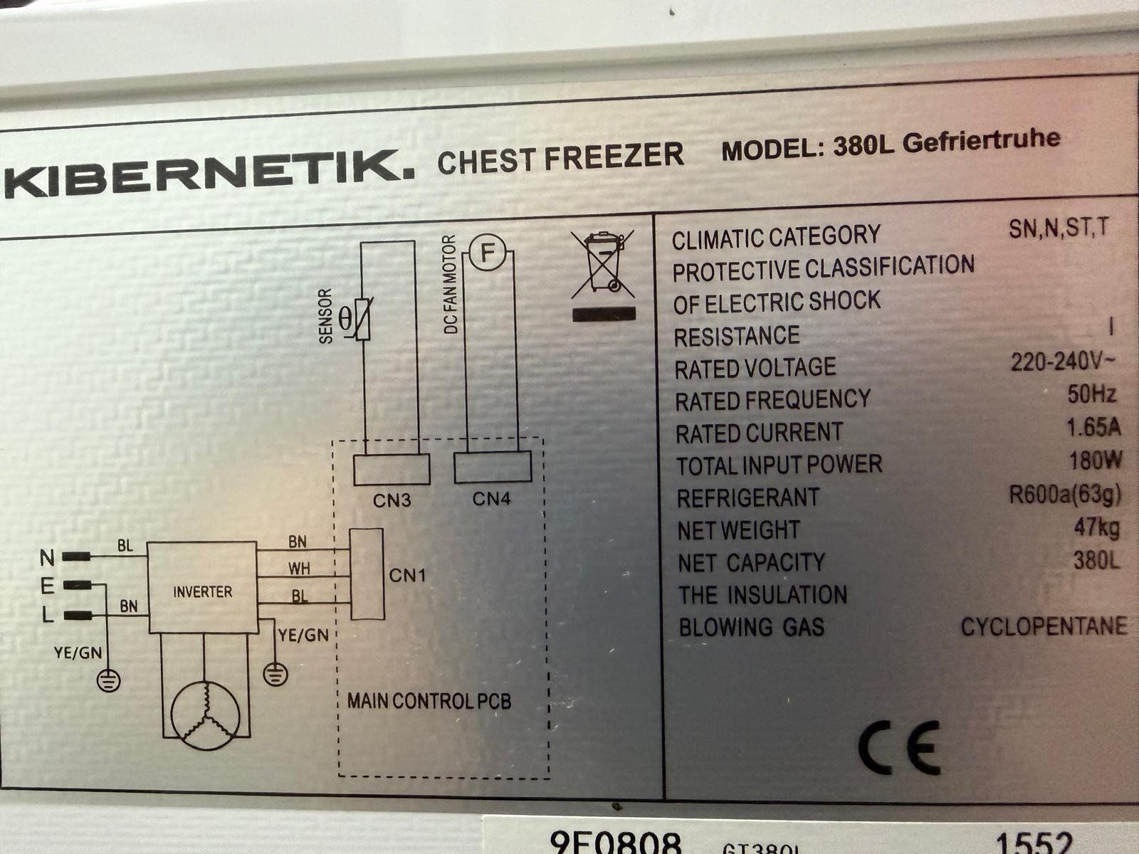 Congelatori: Gefriertruhe 380Lt. Kibernik – Usato da Regensdorf venduto da RCM_8105Regensdorf 2