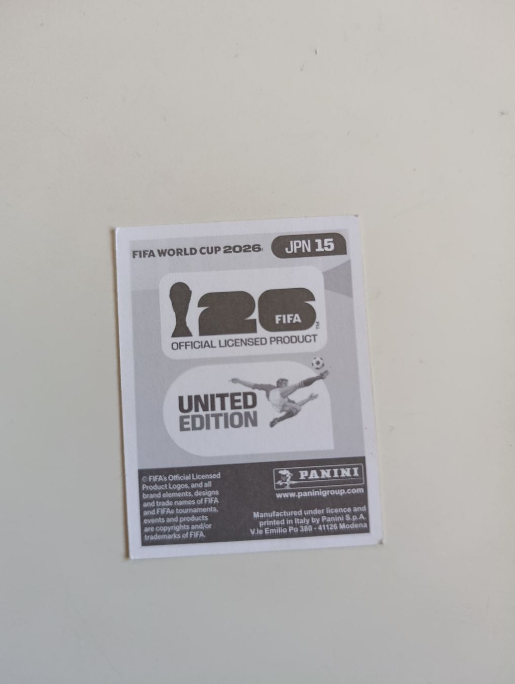 Panini Carte collezionabili: Panini World Cup 2026 JPN 15 – Nuovo (secondo la descrizione) da Lavey-Village venduto da pas_7xd2 1