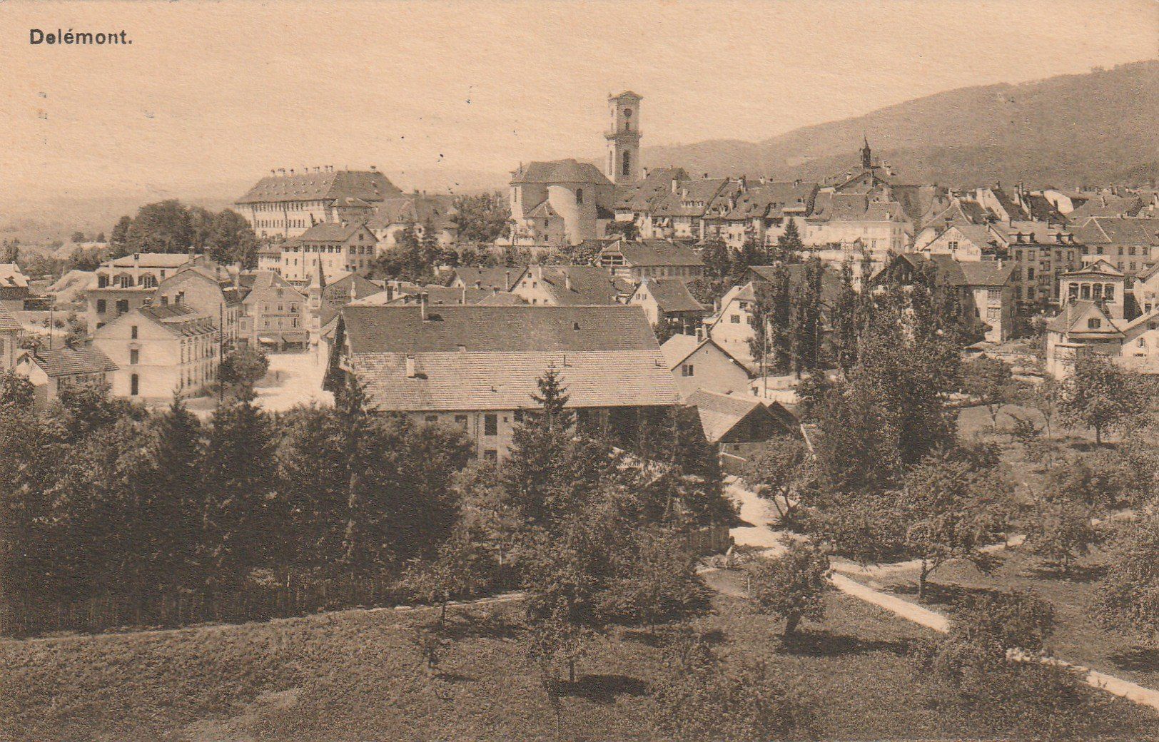 Ansichtskarten: Delemont – Gebraucht aus Rorschacherberg von fratovi2