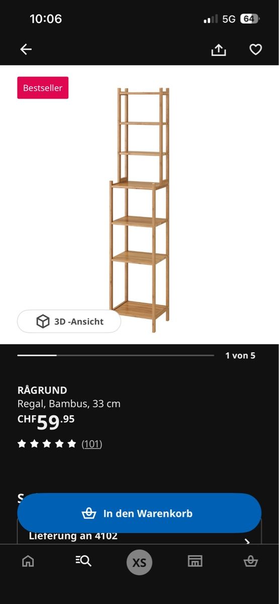 Étagères: Badzimmermöbel Ragund (IKEA) – D'occasion à Binningen par Xenias01 1