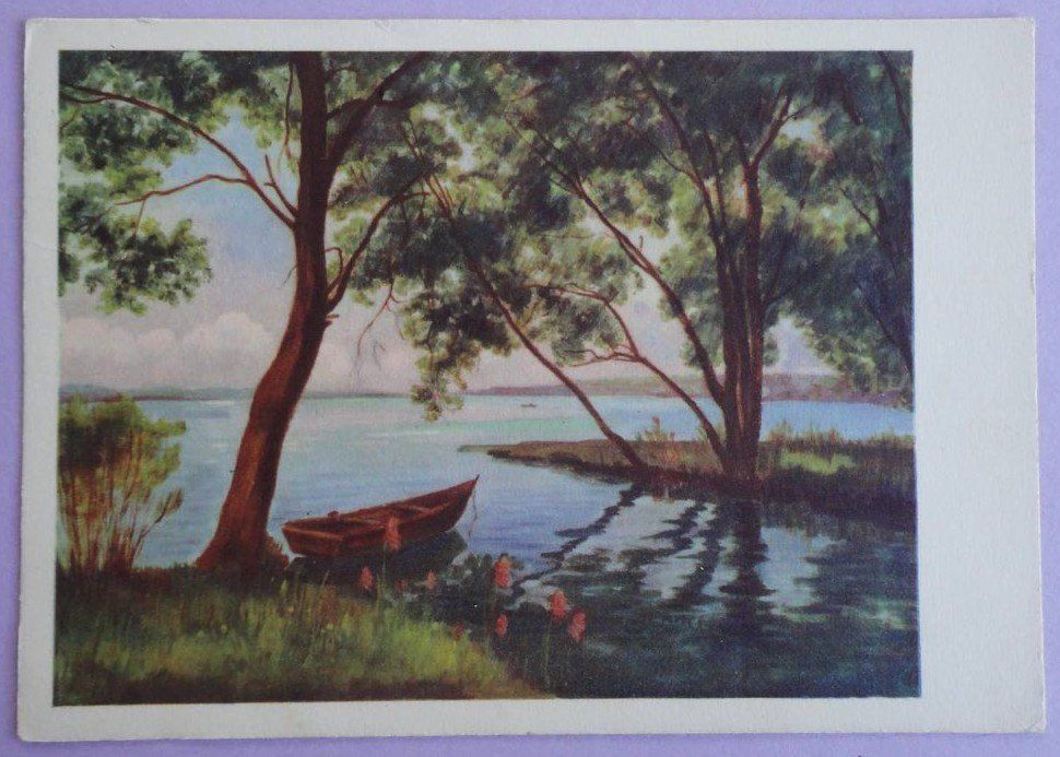 Cartoline postali: Paysage de bord de Lac – Usato da Fétigny venduto da Billy2miny