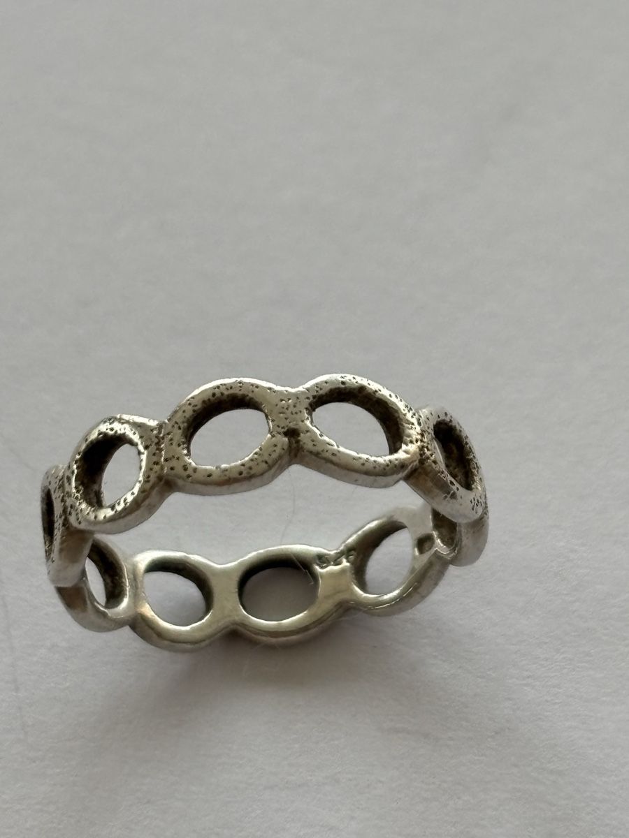 Ringe: Silberring 925 mit Kreis-Muster  – Gebraucht aus Langnau am Albis von flusspflege