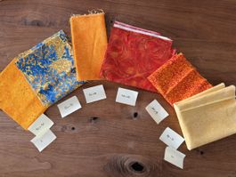 Stoff-Packet in orange 