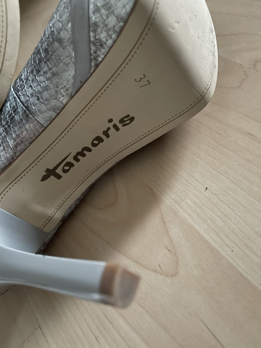 Tamaris Scarpe da donna: Tamaris Plateau Pump silver-snake 37 – Nuovo (secondo la descrizione) da Dietikon venduto da Nieselchen 6
