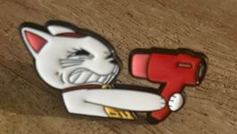 Lustiger Pin Katze