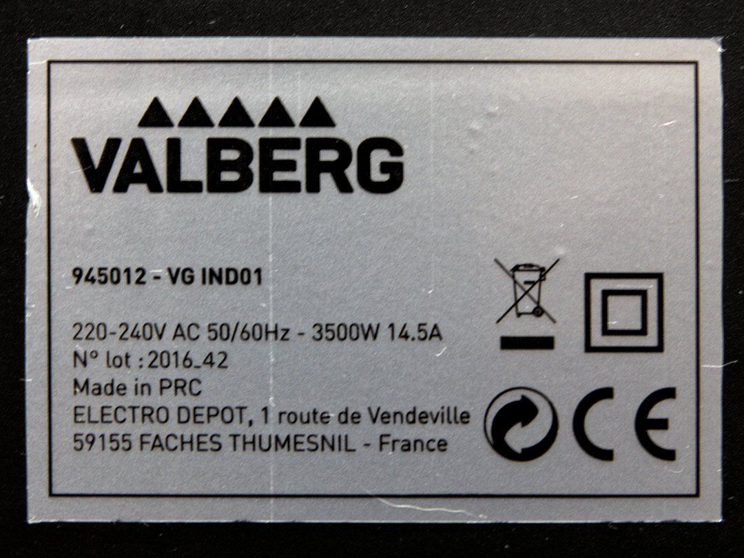 Cucine: Plaque de cuisson vitrocéramique double 3500W Valberg – Usato da Boncourt venduto da aplombsa 1