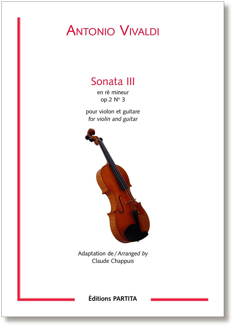 Libri: A. VIVALDI – Sonata III en rém – Nuovo e nell'imballaggio originale da St-Blaise venduto da partita-ch
