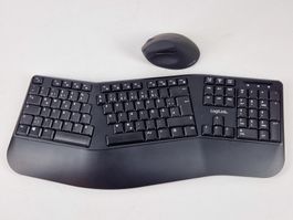LogiLink Ergonomische Funk Tastatur