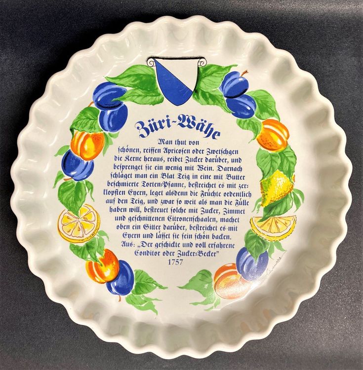 Back- Kuchen- Torten- Tarte Wähen-Form Porzellan weiss - TOP | Kaufen ...