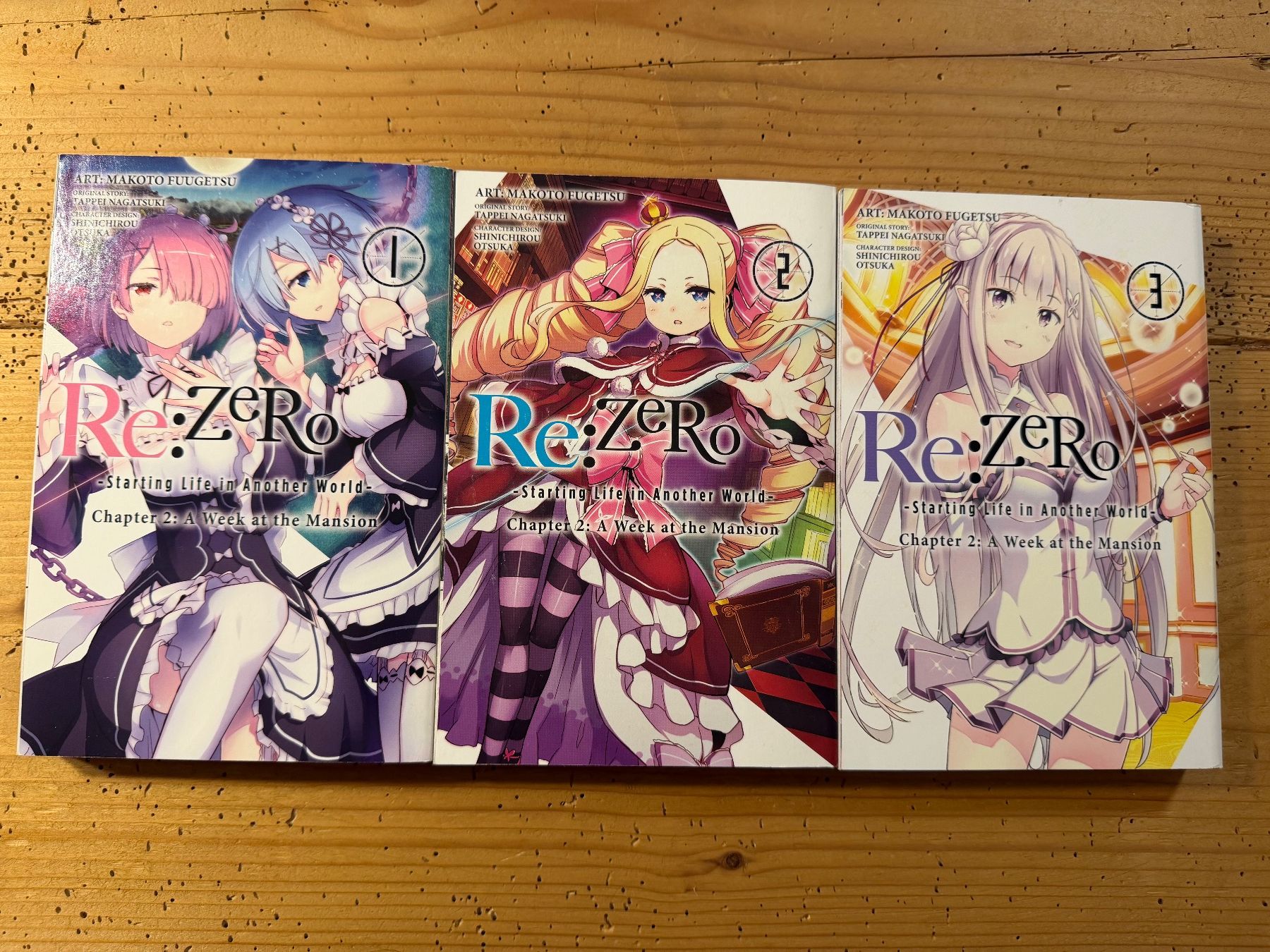 Libri: RE ZERO WEEK AT THE MANSION MANGA VOL. 1-3 – Usato da Davos Platz venduto da sar_6yvv