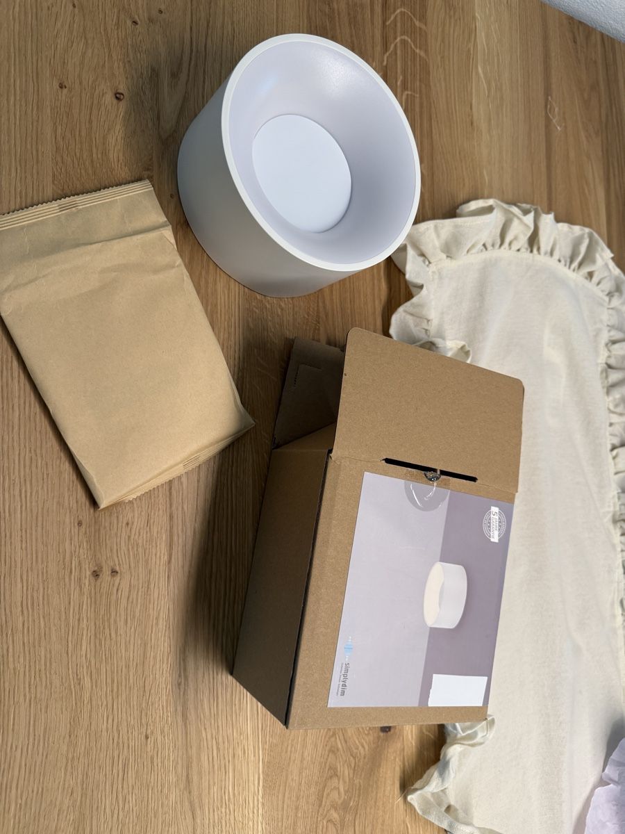 Kronleuchter & Deckenlampen: Deckenleuchte Simplydim weiss rund. Neu!  – Neu und originalverpackt aus Luzern von Whateverr 2