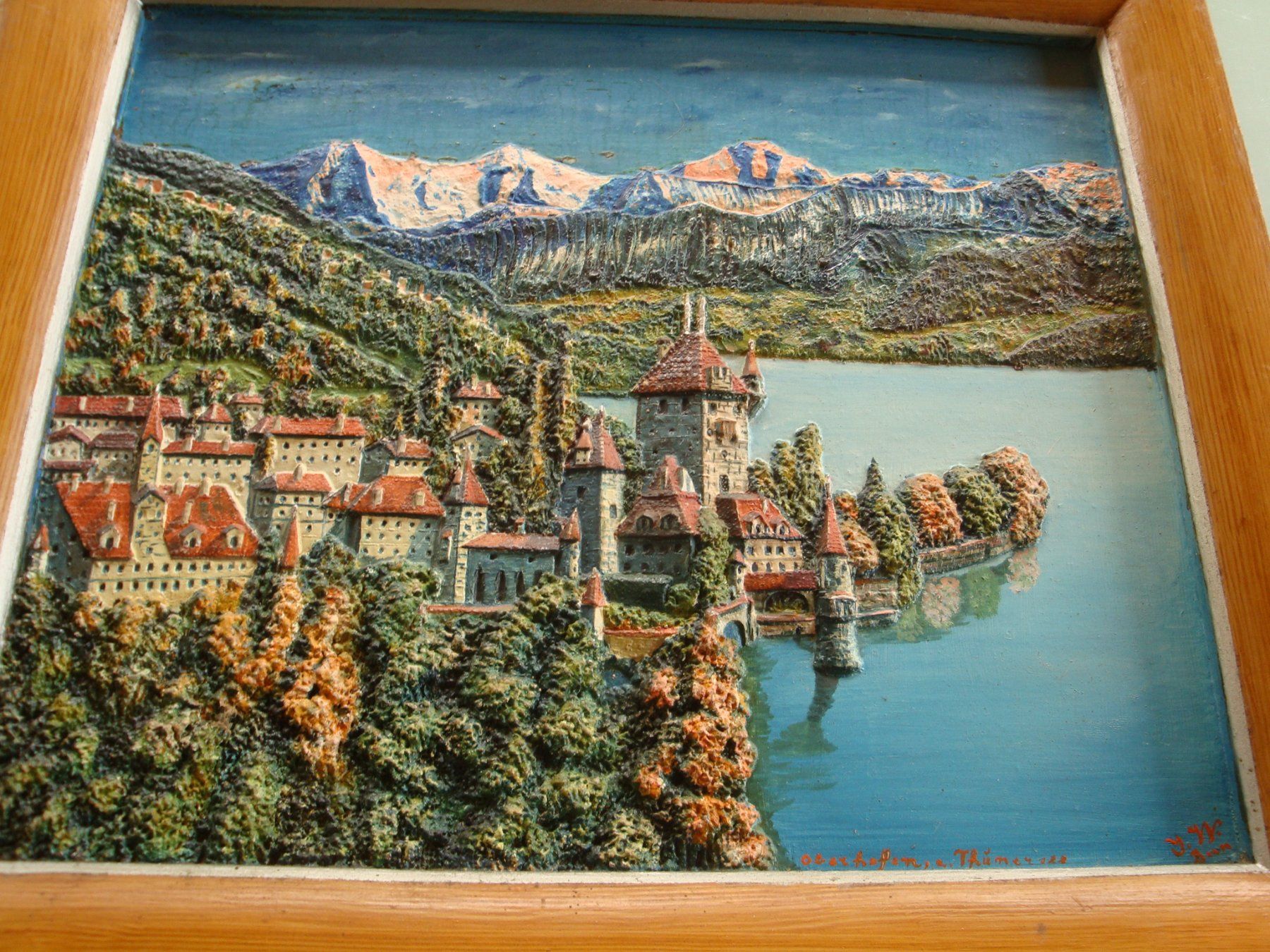 Poster & Bilder: 2 Reliefbilder  Thunersee – Gebraucht aus Enggistein von mach1 1