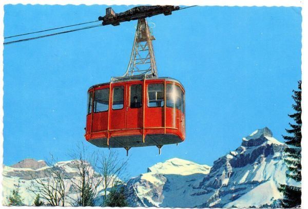Cartoline postali: ENGELBERG Luftseilbahn Gerschnialp – Usato da Jona venduto da philajona