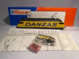 ROCO E-Lok SBB RE460 DANZAS gelb, DC Analog