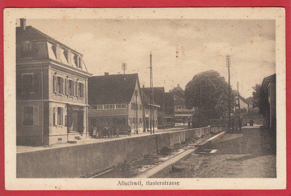 Cartoline postali: ALLSCHWIL BASLERSTRASSE – Usato da Grüningen venduto da Kartenlaube