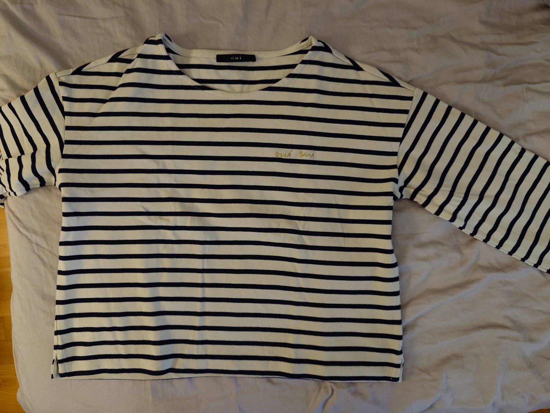 Pulls & Sweat-shirts: Pullover Oui Oui | Gr. 36 | creme/dunkelblau – D'occasion à Muri AG par komich4 4