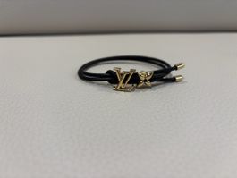 Bracelet Louis Vuitton Noir en cuir