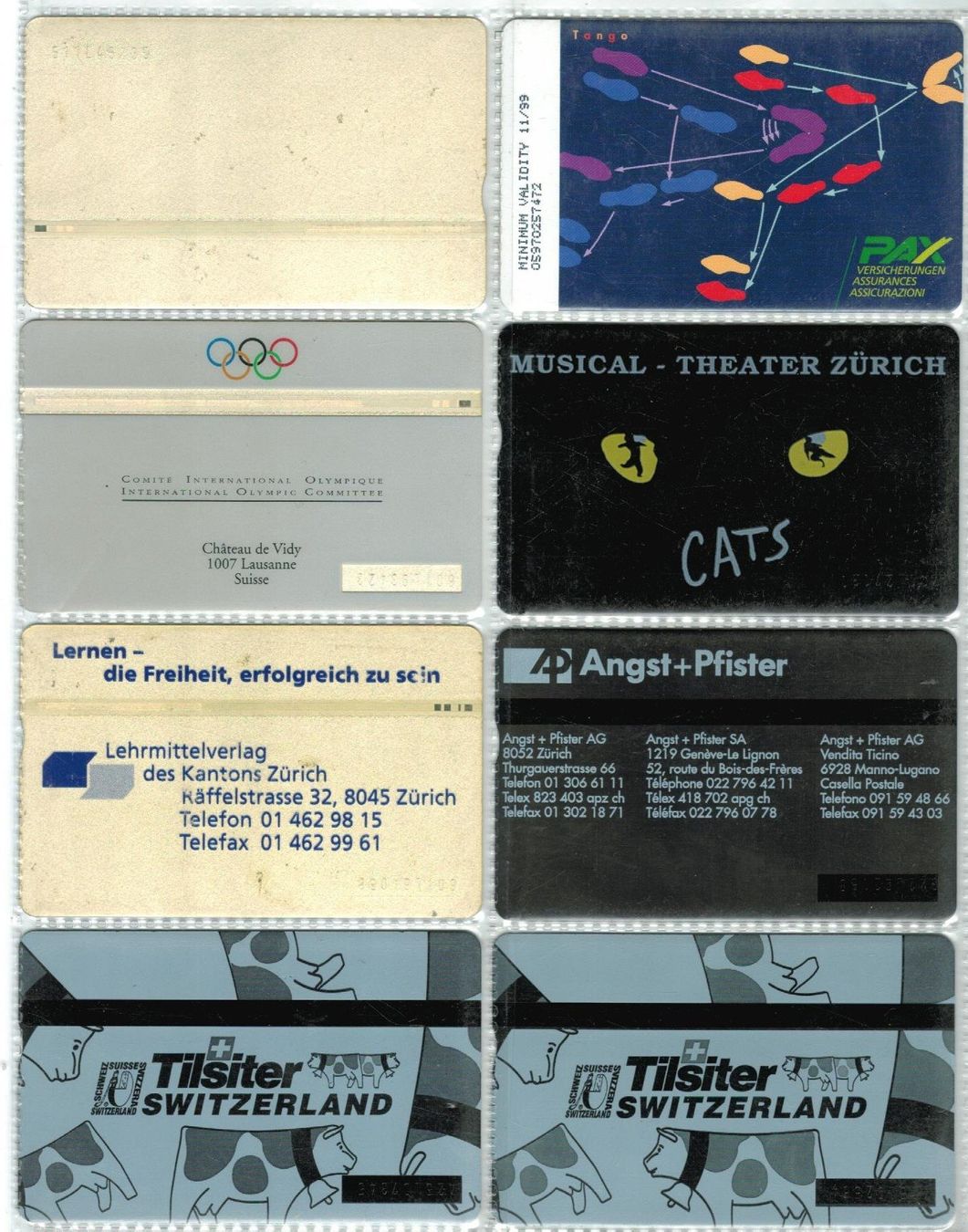 Cartes de téléphone: 8 Taxcards – D'occasion à Zürich par Tolima194 1