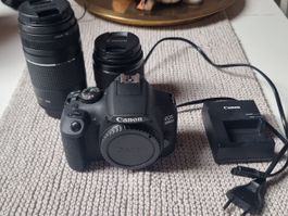 Canon EOS 2000D mit zwei Objektiven und Zubehör Gebraucht