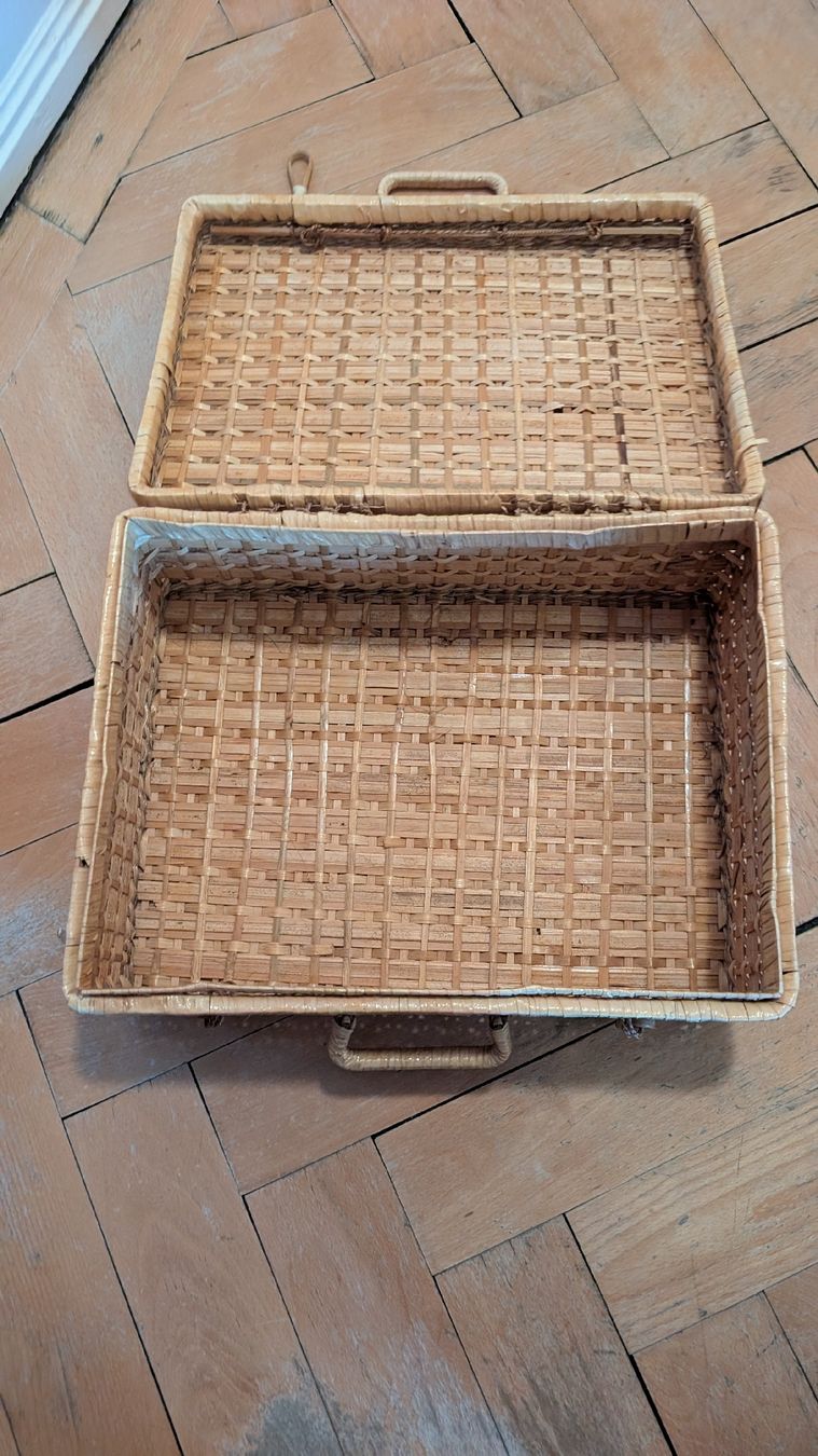 Altro per la casa: Korb Koffer Rattankorb mit Griffen und Deckel – Usato da Rorschach venduto da Obi-Wan85 1