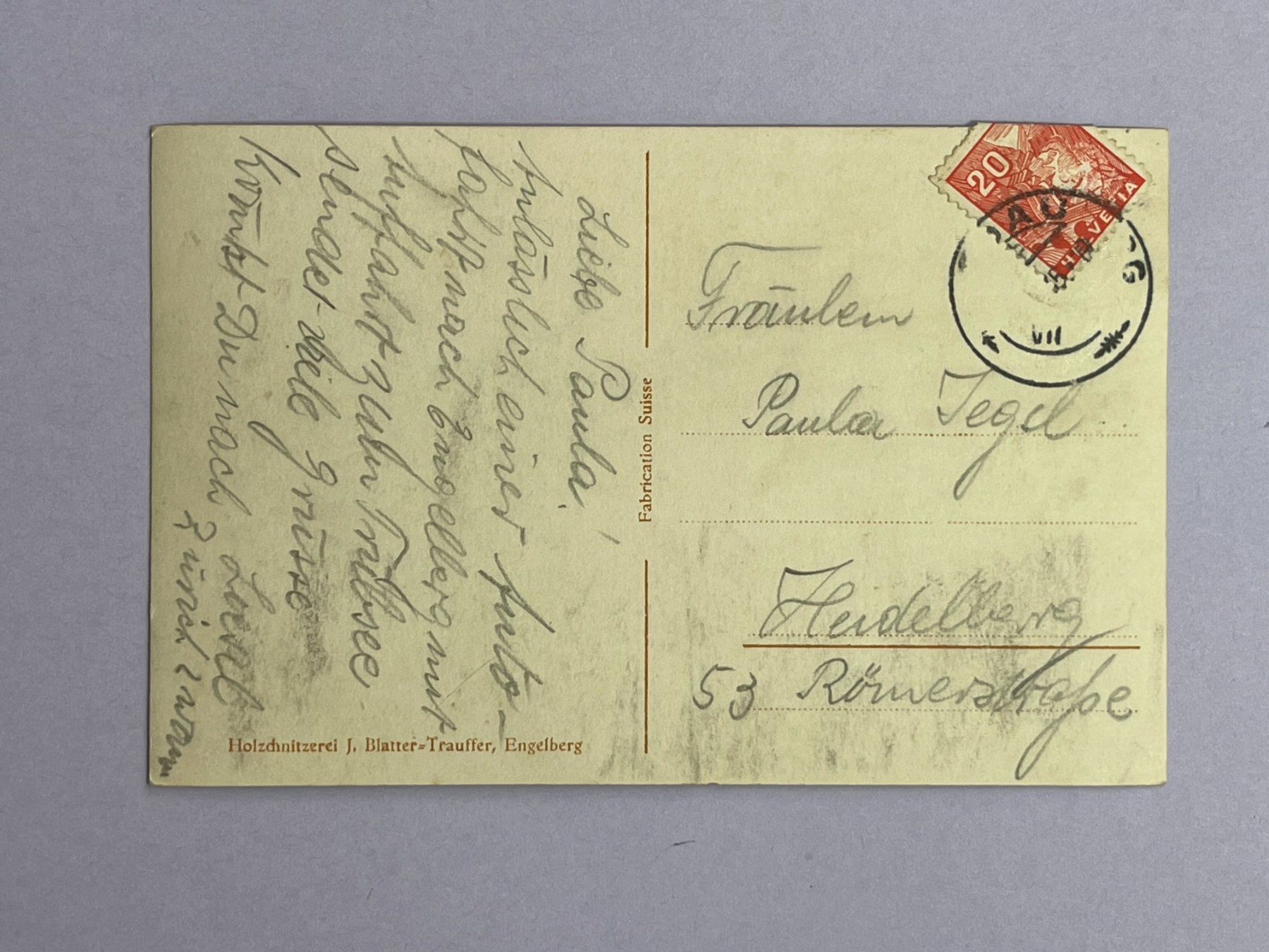 Cartoline postali: Engelberg – Usato da Steg VS venduto da danwer74 1