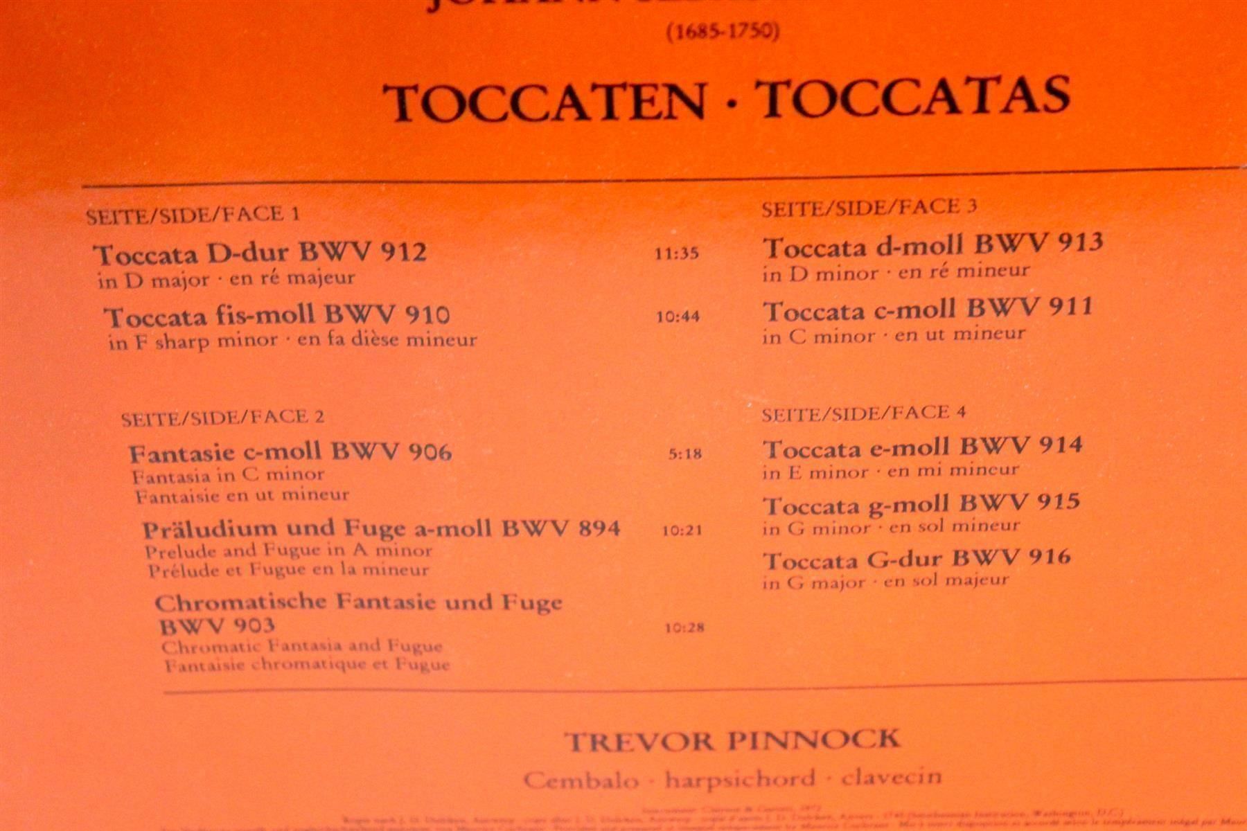 Pentole: TREVER PINNOCK: Bach, Toccaten Toccatas – Usato da Bern venduto da vinyl-heaven 4