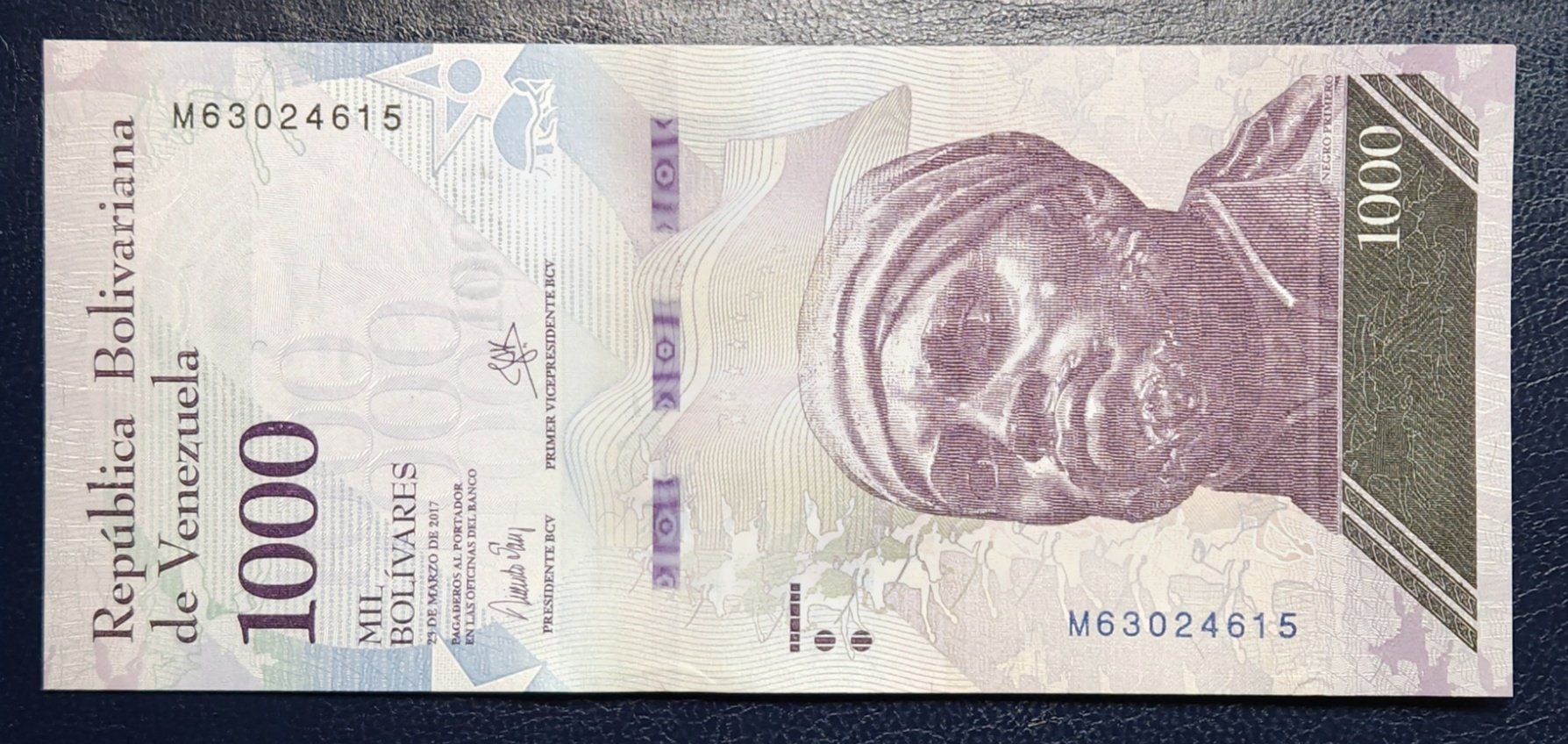 Banknoten: Venezuela-1000 Bolivares UNC – Neu (gemäss Beschreibung) aus Hittnau von stamps_and_coins 1