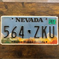 🇺🇸 U.S. Autoschild - Nevada 564-ZKU - ORIGINAL
