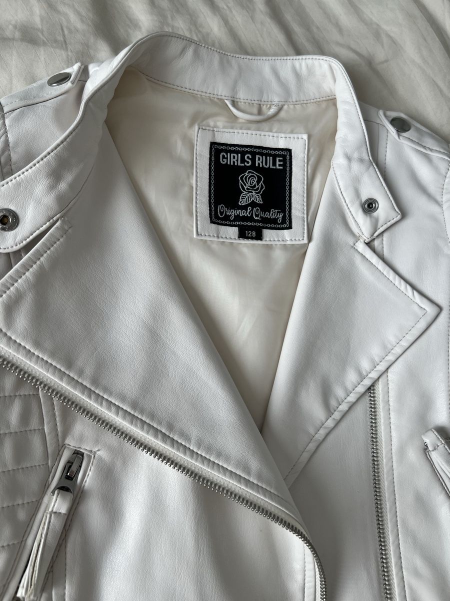Giacche & Cappotti: Weisse Kunstlederjacke Gr. 128 – Usato da Meggen venduto da mar_7r7m 2