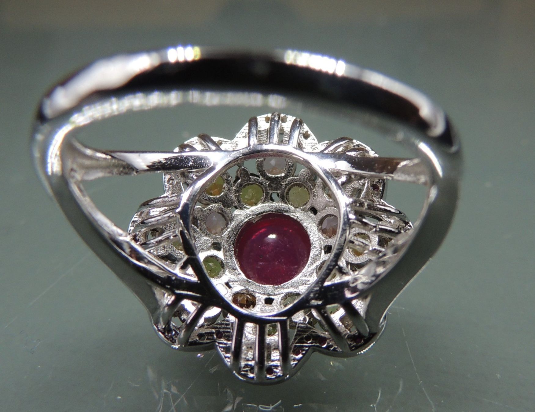 Anelli: Turmalin und Spinell Silber 925 Fingerring – Nuovo e nell'imballaggio originale da Waldenburg venduto da schaller707 6