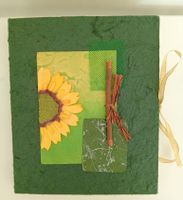 Kreatives Album mit Sonnenblumen-Design, Handgemacht