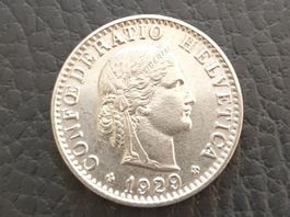 20 Rappen 1929 Top Erhaltung!!