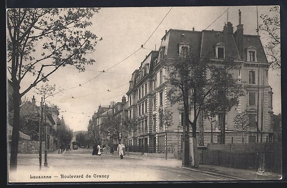 Cartoline postali: AK Lausanne, Boulevard de Grancy – Usato da Berlin venduto da bartko-reher