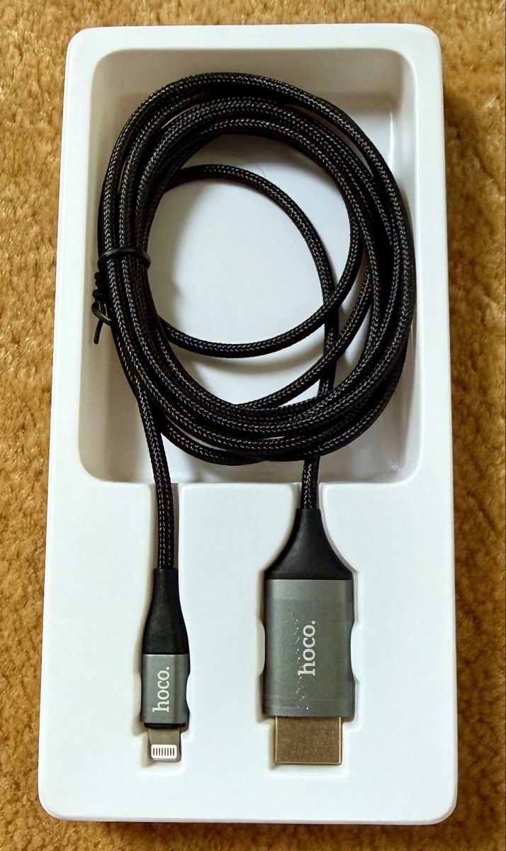 Laufwerke & Adapter: hoco. Lightning auf HDMI Kabel 2m – Neu und originalverpackt aus Mittelhäusern von Nschranz 1