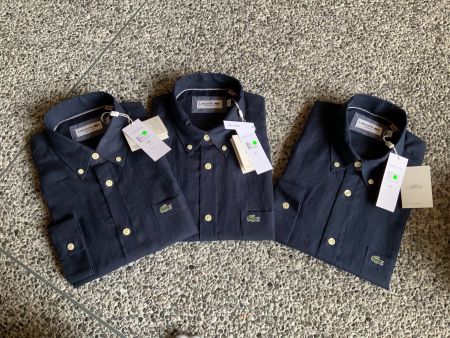 Lacoste 100% Leinenhemd NEU Grösse S/M, M und M/L