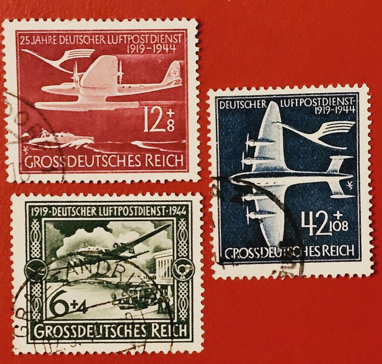 DEUTSCHES REICH 25 JAHRE LUFTPOST FELDPOST 1944 GEST. (Gebraucht) in ...