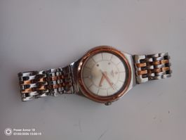 Swatch Armbanduhr bicolor Langes Armband 