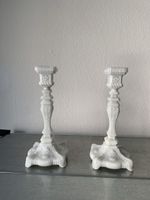 Paar Portieux Opaline-Kerzenhalter