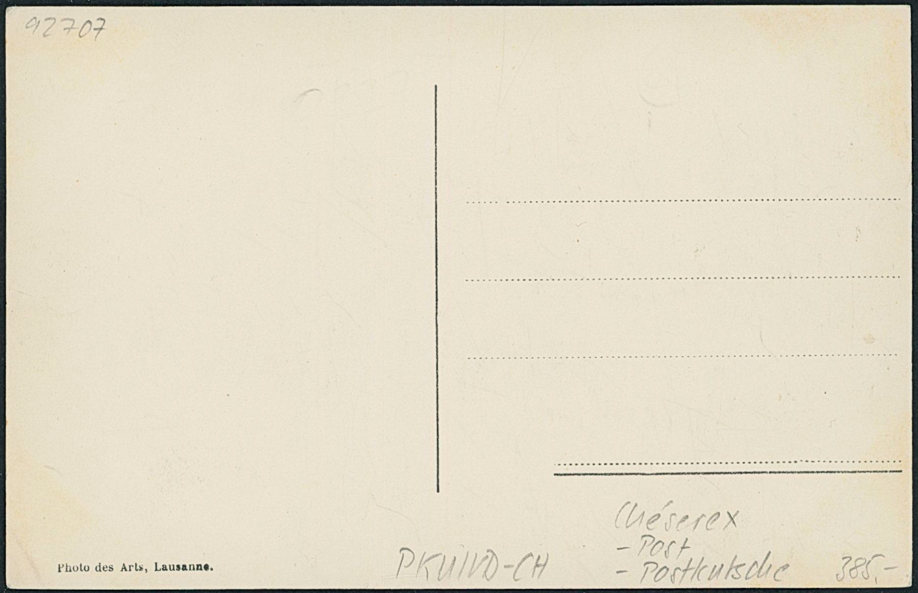 Cartoline postali: VD Chéserex - Post - Postkutsche – Usato da Schindellegi venduto da leecollect 1