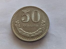 Mongolia 1 coin of  50Mongo 1981,delivery end of Oct
