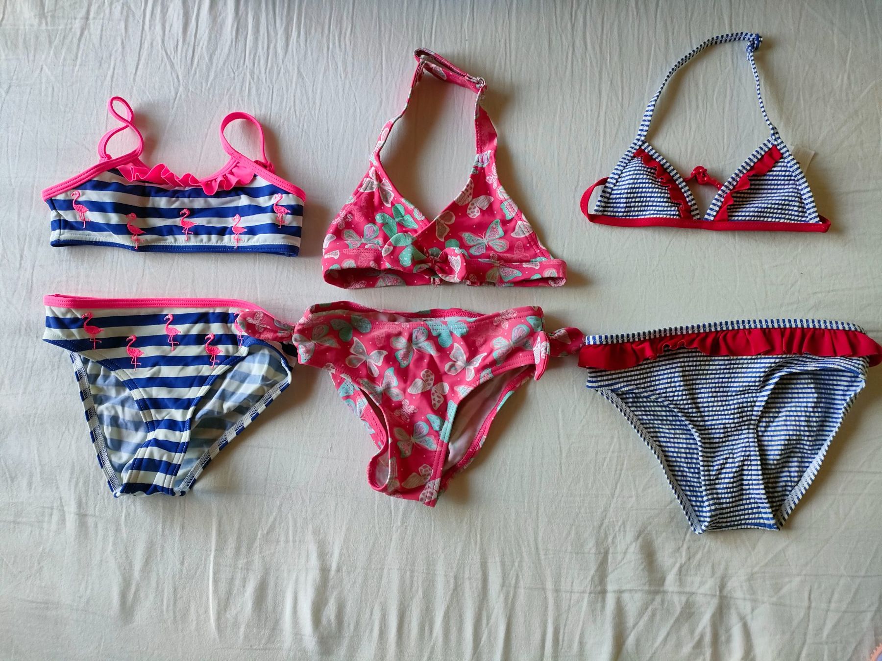 Costumi da bagno & Bikini: 3er Set Mädchen Bikini, Gr. 98/104 – Usato da Oberentfelden venduto da Chanko