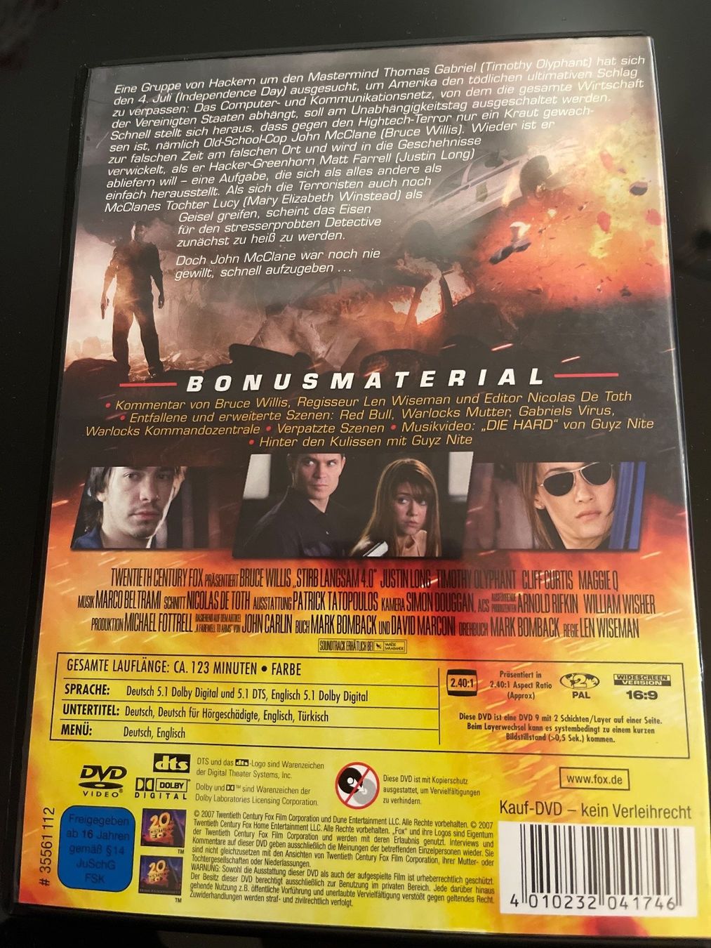 Tutti i DVDs: DVD // Stirb Langsam 4.0 – Usato da Schönenwerd venduto da d.chiara 1