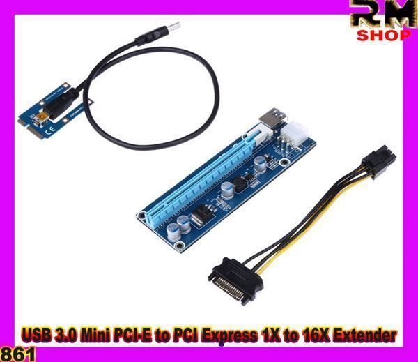 Lecteurs & Adaptateurs: USB 3.0 PCI-E zu PCI Express 1X zu 16X E – Neuf avec emballage d'origine à Unterägeri par RmOnline
